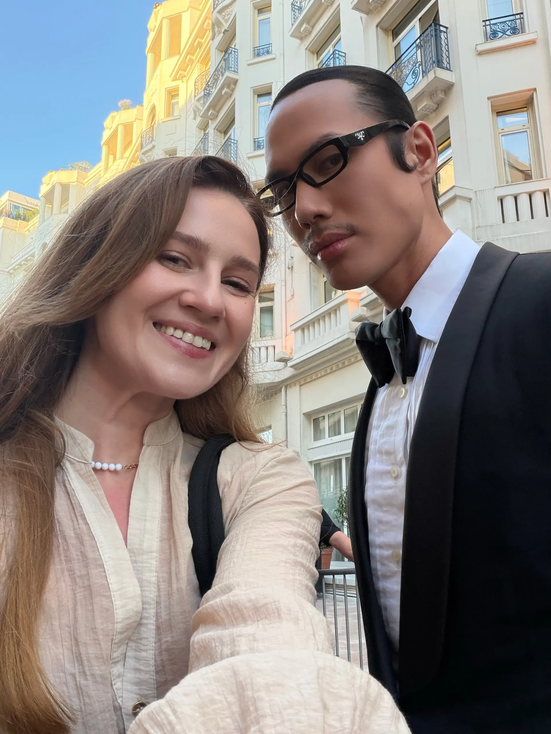 Катерина Соколова за роботою на зйомці